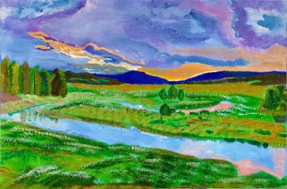 Twilight River Valley
