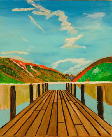 Peaceful land on the Bridge